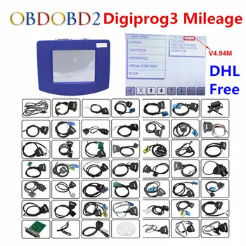 

DHL Free V4.94 Digiprog III Mileage Correction Digiprog 3 Odometer Programmer Full Set Digiprog3 Auto Mileage Correction Tool