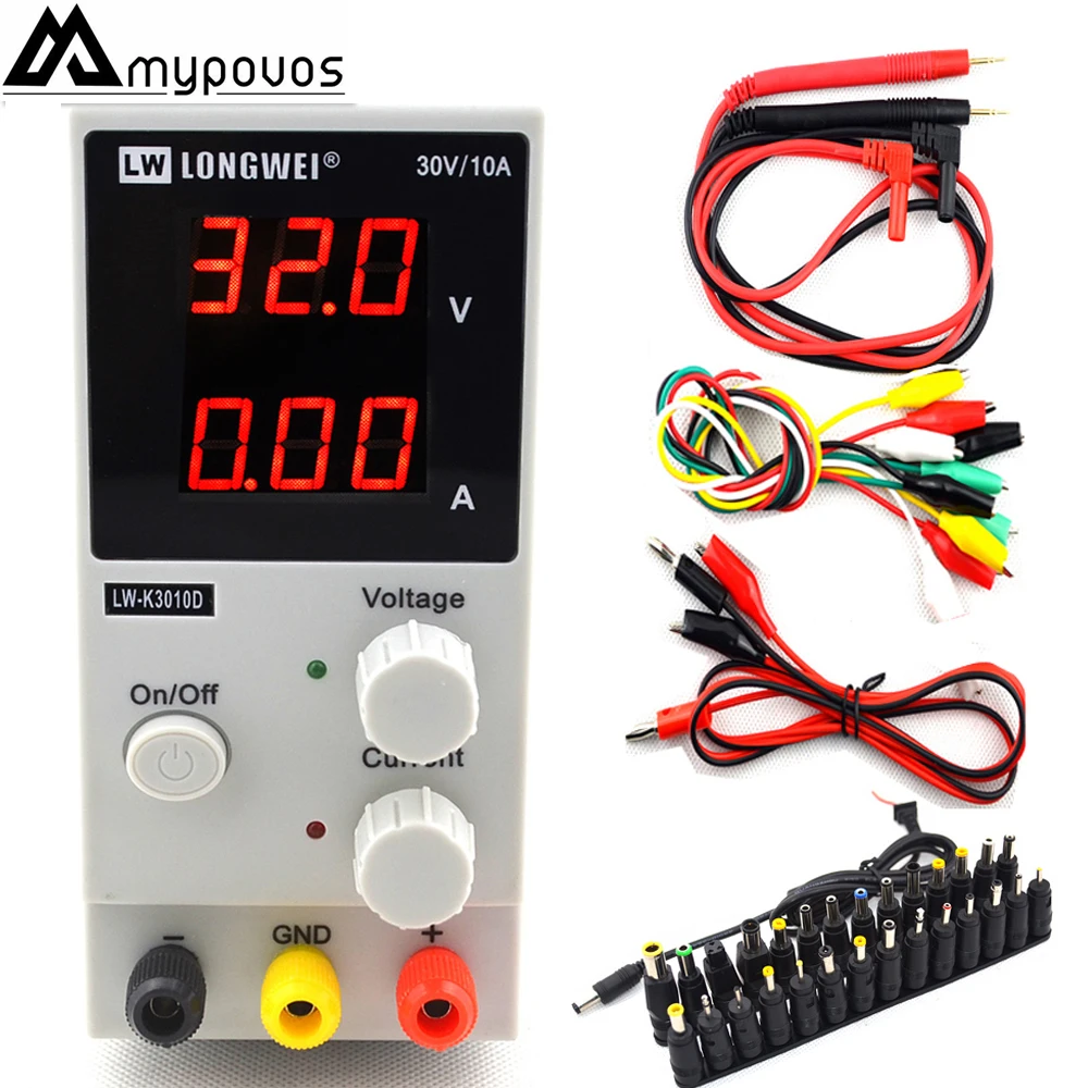  LW-K3010D 30V 10A Portable Mini DC regulated Adjustable DC power supply Mobile phone / laptop repai
