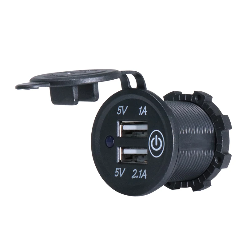 5V 2.1A 12 24V двойное Usb Автомобильное зарядное устройство Универсальный адаптер