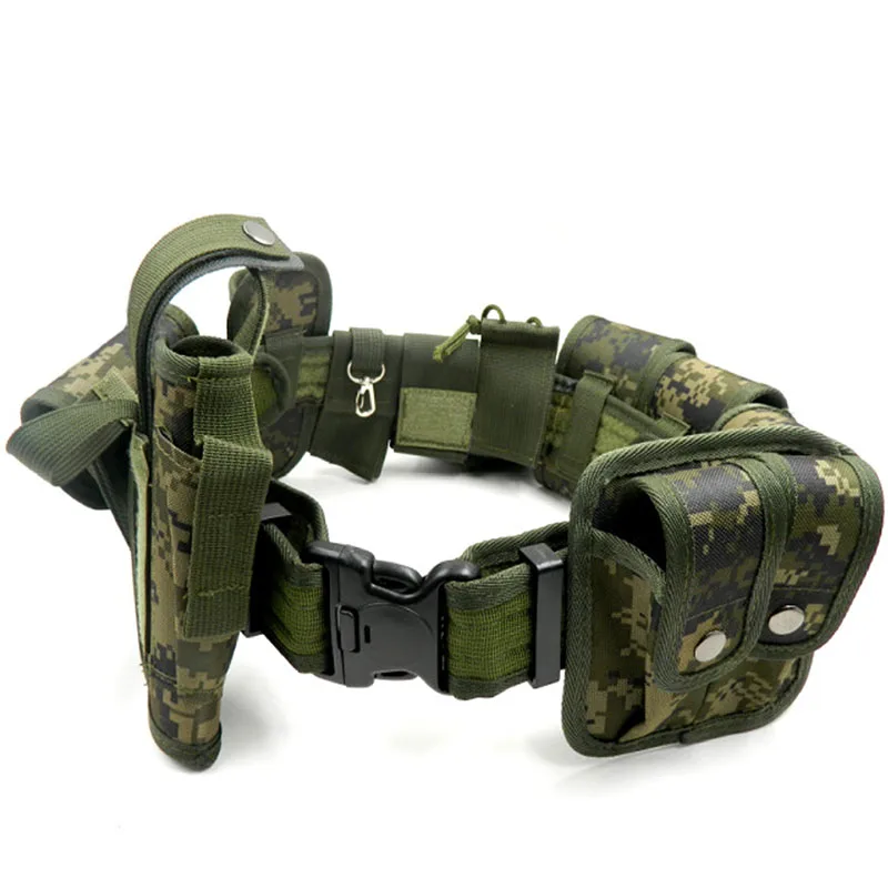 

10 Pieces Tactical Belt Gear Policemen Equipment Army Special Forces Military MOLLE Nylon Belts SWAT Duty Waistband