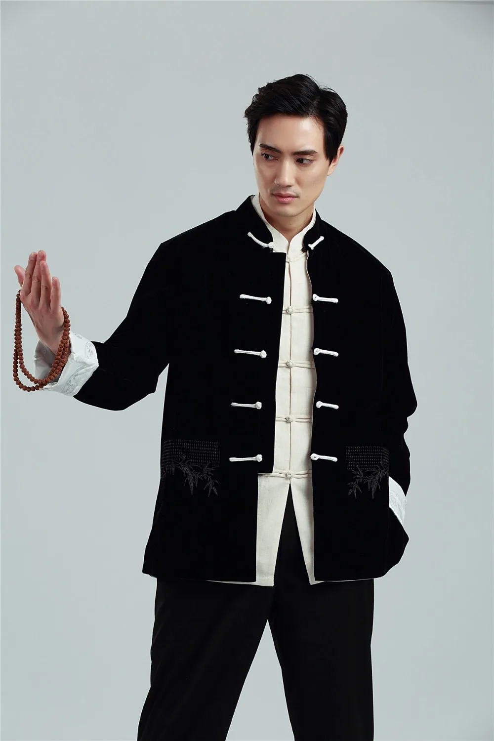 

Shanghai Story new arrival Chinese Shirt Two-sides wear Jacket Coat chinese style jacket reversible jacket for man 3 Color