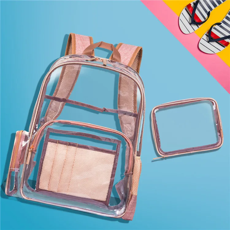 

Bag Woman 2019ins Both Shoulders Package Pvc Waterproof Transparent Package Originality Jelly Woman Package