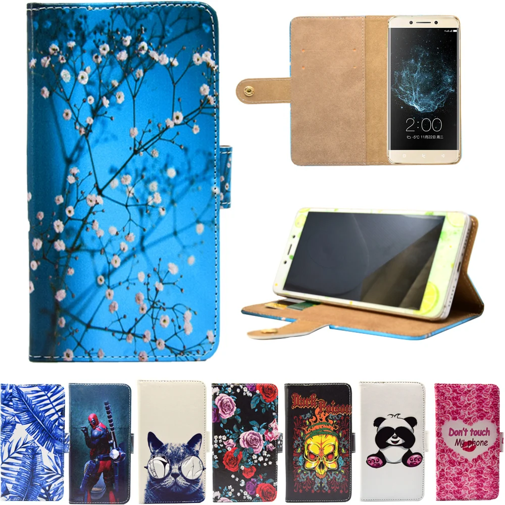

New arrival PU Leather Phone Cases Cartoon Flip Wallet Stand Cover Case for Letv Leeco Le Pro 3 Ai Edition X650 X651 Le Pro3 5.5