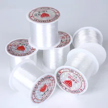 20-100 m transparente 0.2-0.6mm não-stretchy corda de pesca corda linha cabo miçangas diy para fazer jóias pulseira & colar