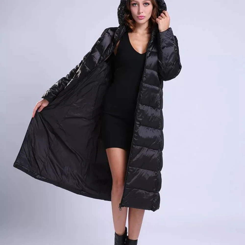 dark Haute Coton Long Mince 2017 Black Veste Chaud Vêtements Blue Parkas Col Qualité Manteau Femmes Hiver De Épaississement Femelle SMpUVz