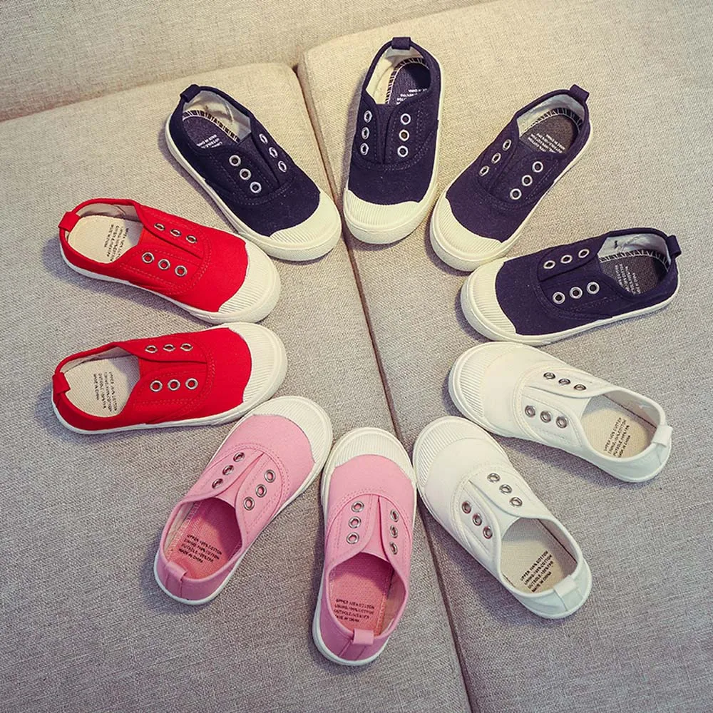 

shoes kids Toddler Children Boys Girls Solid Cute Sneaker Kids Shoes Baby Canvas Shoes chaussure enfant6.74gg