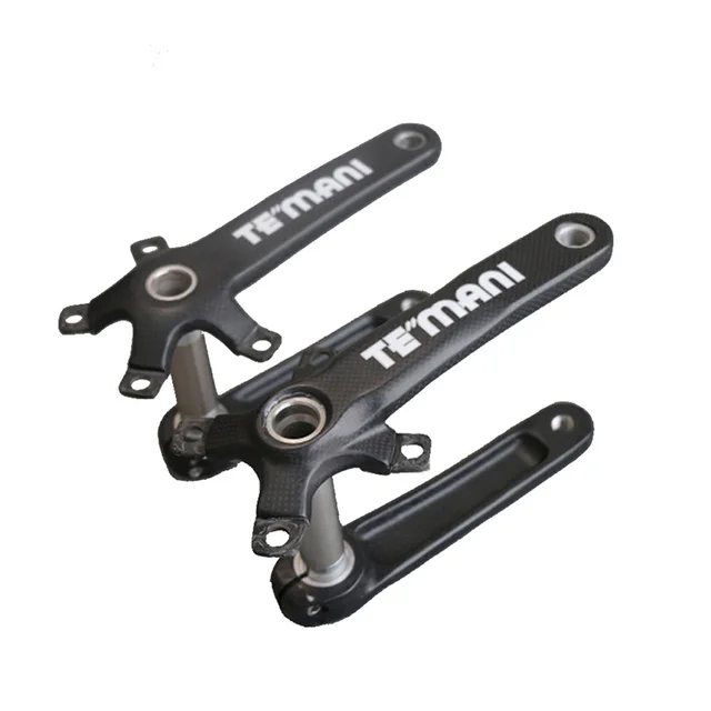 Cheap Full Carbon Fiber Cycling Bicycle Crank Road Bike Crankset 5 Claw/4 Claw BCD110MM Length 170mm Ultra-light carbon bike parts