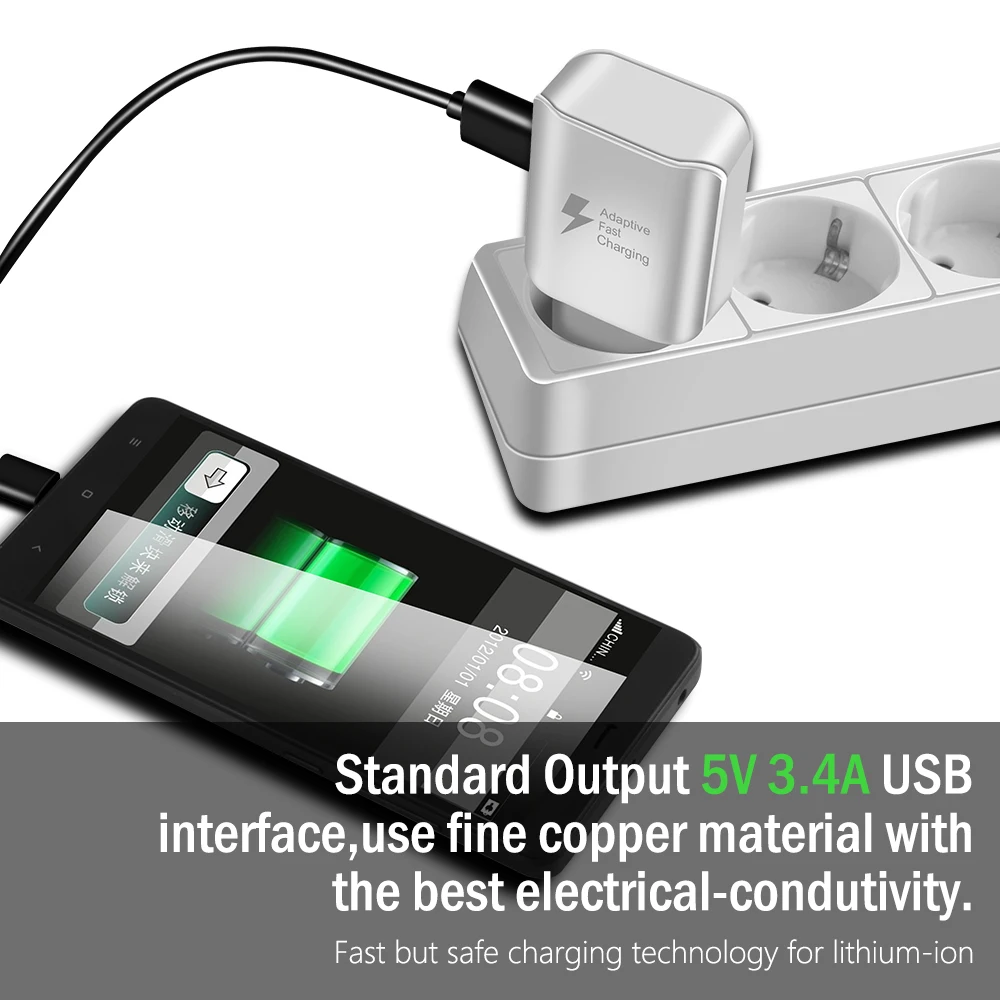 Proelio شاحن يو اس بي مهايئ شاحن الهاتف المحمول ل iphone X 7 8 زائد Xiaomi مايكرو كابل usb لسامسونج التكيف سريع تهمة