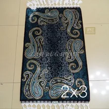 2'x3 230 линии ручной работы Шелковый Восточный персидских Ковры ручной ковер из шелка для украшения дома