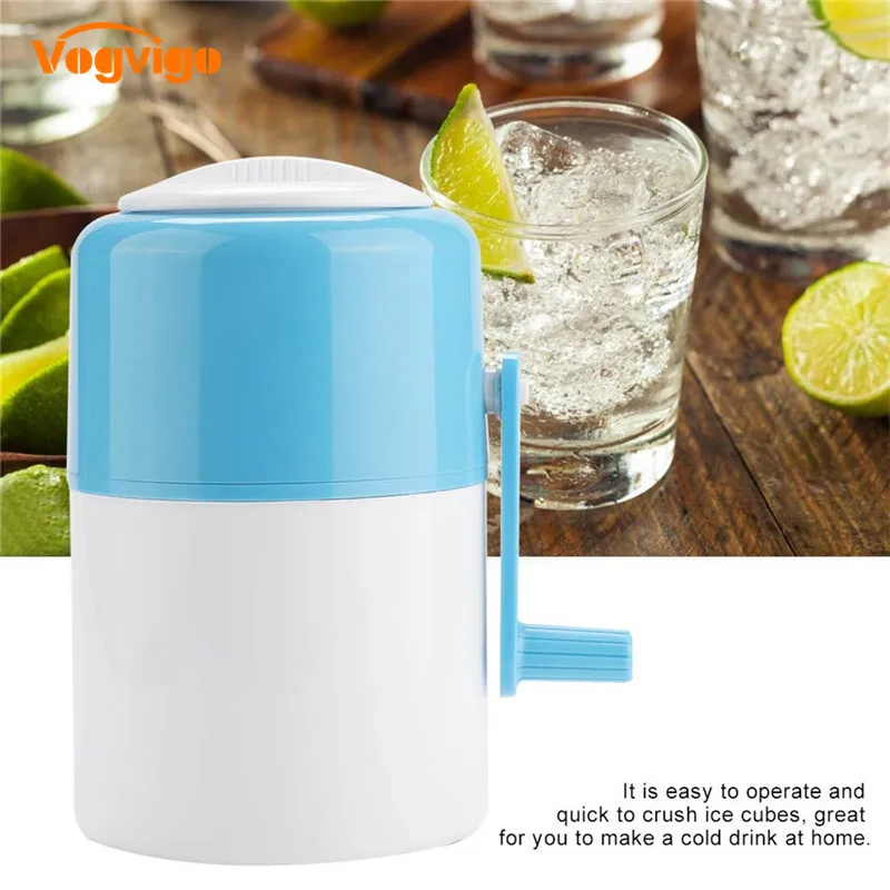 Mini Portable Hand Crank Manual Ice Crusher Hand Shaved Ice Machine