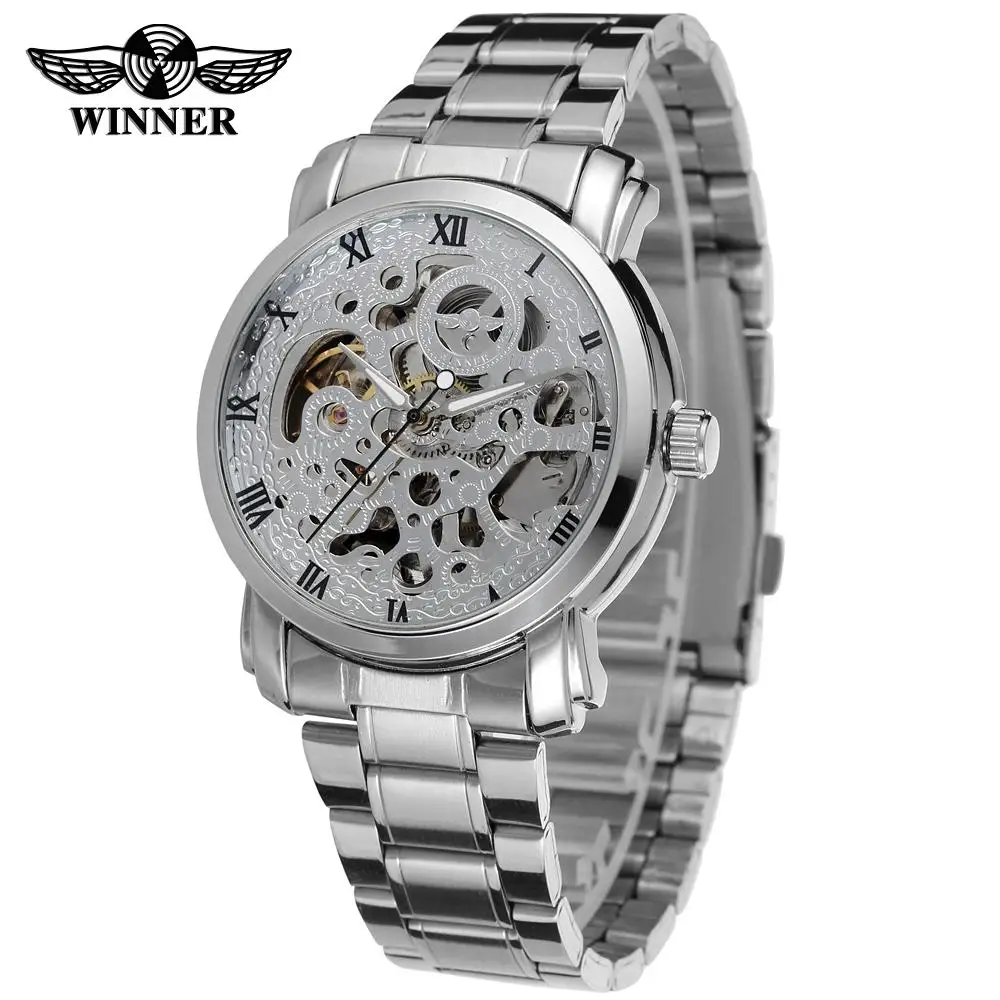 

Winner Watch Men Skeleton Automatic Mechanical Watch Gold Skeleton Vintage Man Watch Mens FORSINING Watch Top Brand Luxury