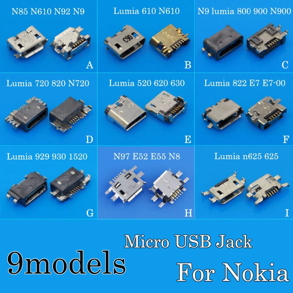 micro usb jack connector 5Pin mini usb connector for NOKIA N85 N610 N92