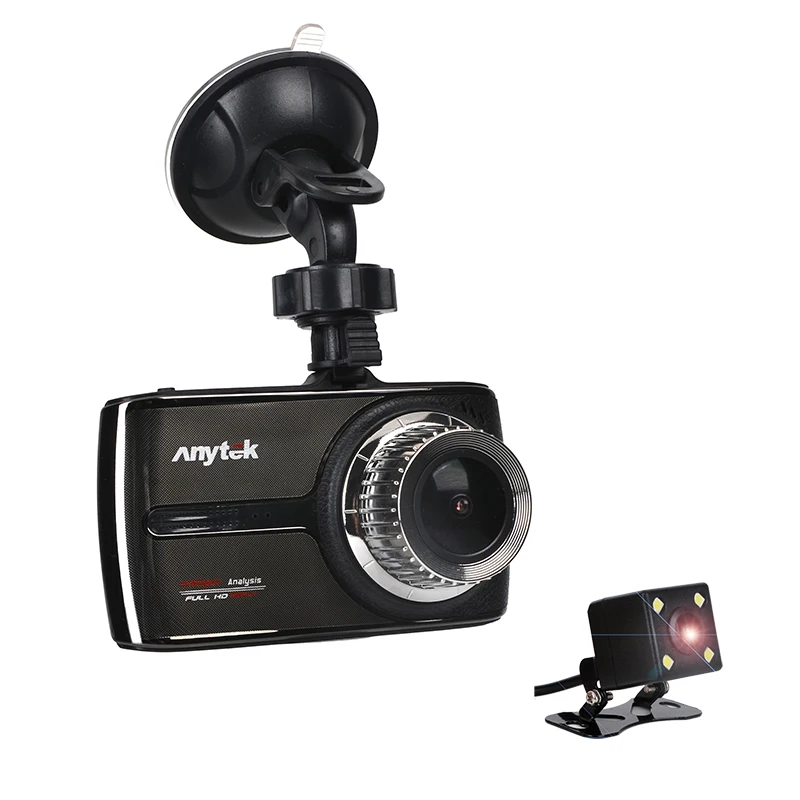 Anytek G66 1080P супер full HD ADAS DWR HDR двойной объектив Автомобильный видеорегистратор с функцией ночного видения 160 градусов широкоугольная автомобильная камера