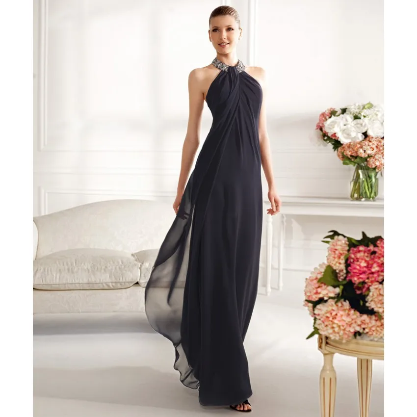 Nitree Custom Made Size black Halter Ruching Cocktail Dressescocktail