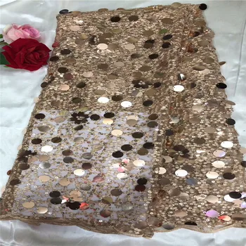 

(5yards/lot ) 2019 New High quality African tulle lace French net lace fabric with Sequins for wedding party dresses bh65-1515