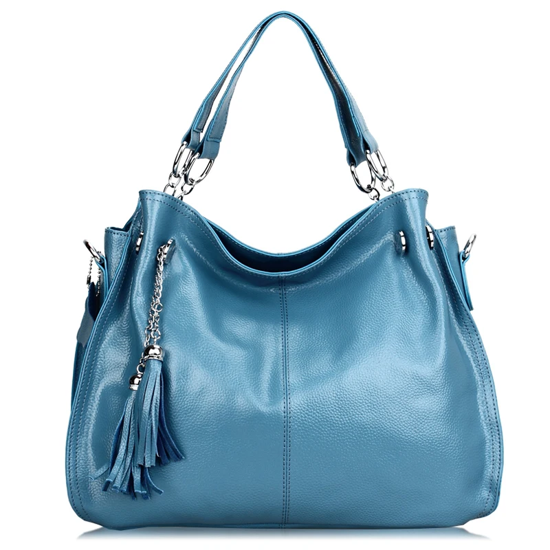 Кевин Юн модная женская сумка из спилка дамские сумки через плечо с кисточками сумки - Цвет: blue
