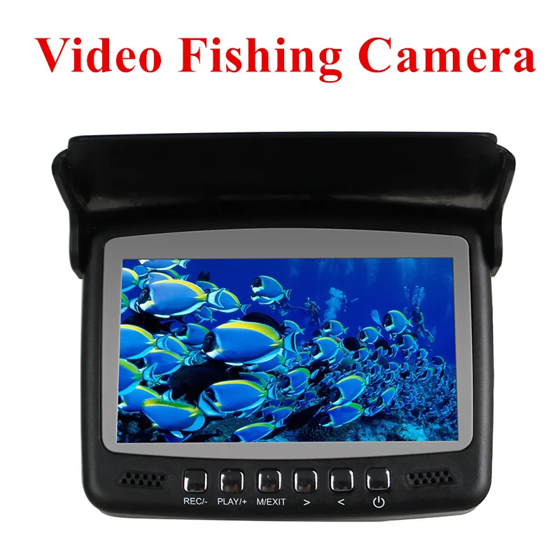 HD 1000TVL подводная ледовая видео камера для рыбалки ИК ночного видения 4,3 дюймов монитор камера комплект Видимый видео рыболокатор