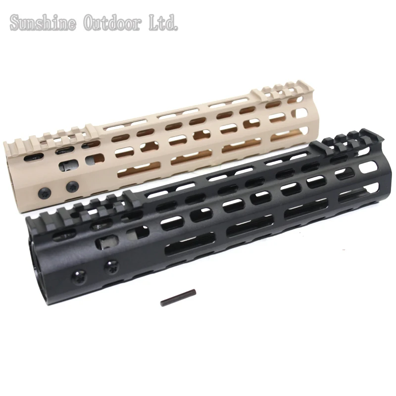 Новый легкий ЧПУ алюминиевые аноды М-лок 9 дюймов handguard Железнодорожный Пикатинни система BK/Тан