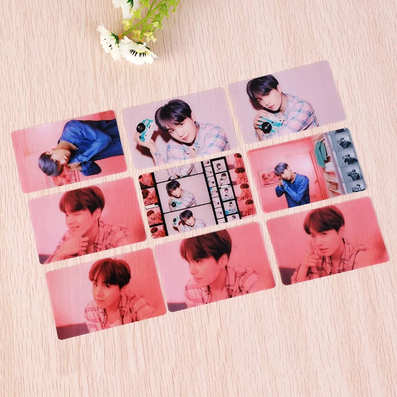 

9 Pcs/Set New KPOP BTS Bangtan Boys Tear Album Photo Card Paper Cards Self Made LOMO Card Photocard