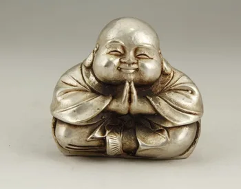 

Collectable Chinese Tibet Silver Copper Carved Buddha Exquisite Small Statues