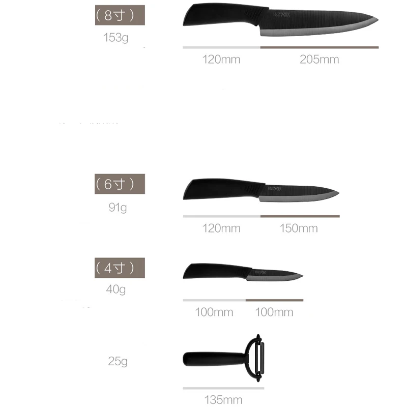 Xiaomi Mijia умный дом Huohou кухонный нож Mijia нано-Керамические ножи поварской набор 4 6 8 дюймов печи тоньше для семьи