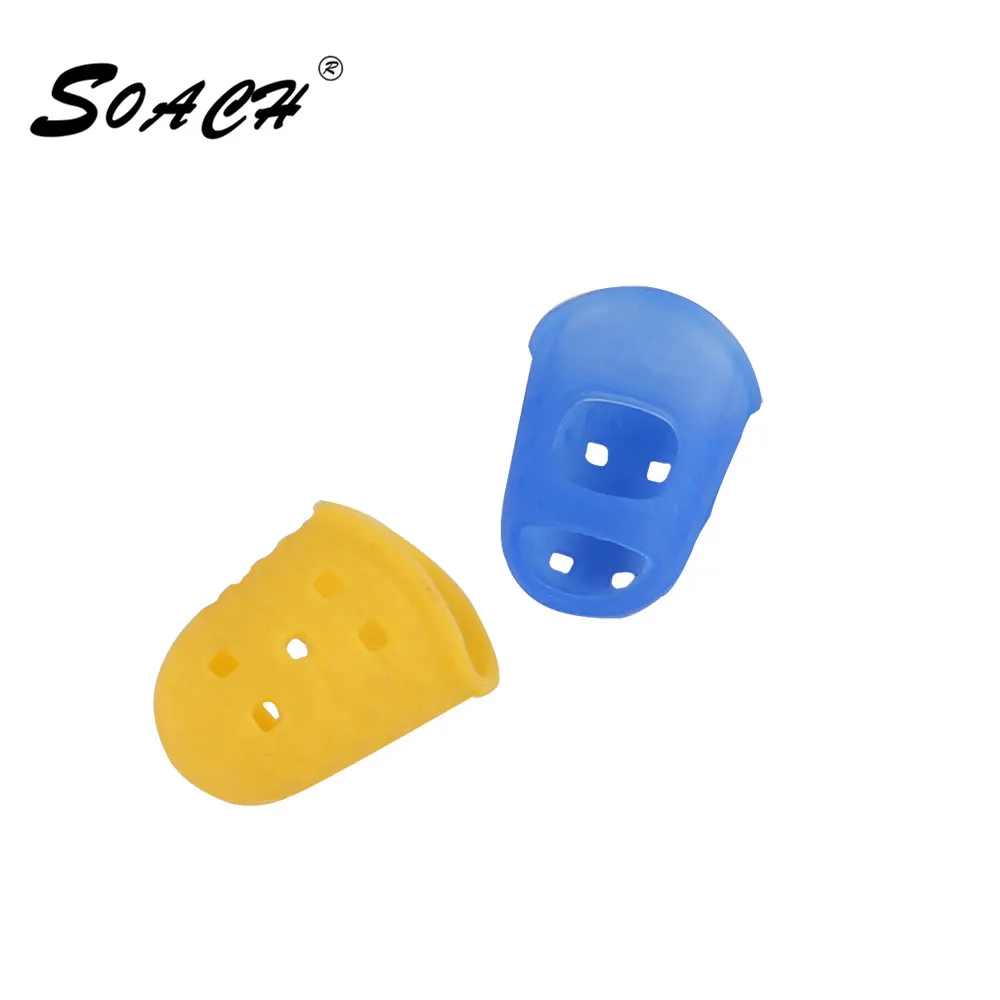 

SOACH 4pcs/Lot Guitar finger Guitarra fingerstall,dedo cuerda de guitarra , material de silicona Guitar picks Accessories