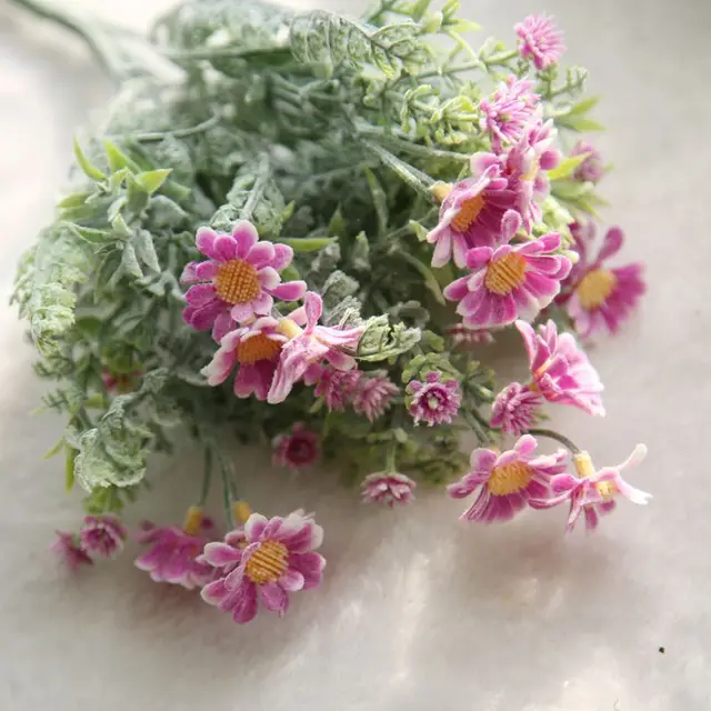 Flores artificiales Margarita ramo plantas de simulación Flores falsas