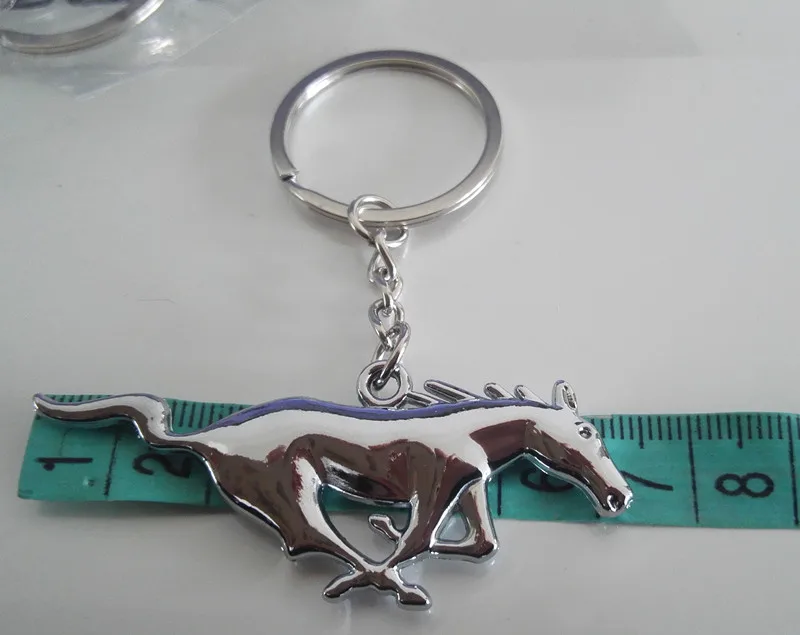 100pc Horse Keychain Key Decorations Metal Running Horse Key Rings Key for Fiesta Escort Kuga