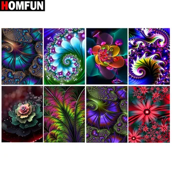 

HOMFUN Full Square/Round Drill 5D DIY Diamond Painting "Colorful pattern" 3D Diamond Embroidery Cross Stitch Home Decor Gift