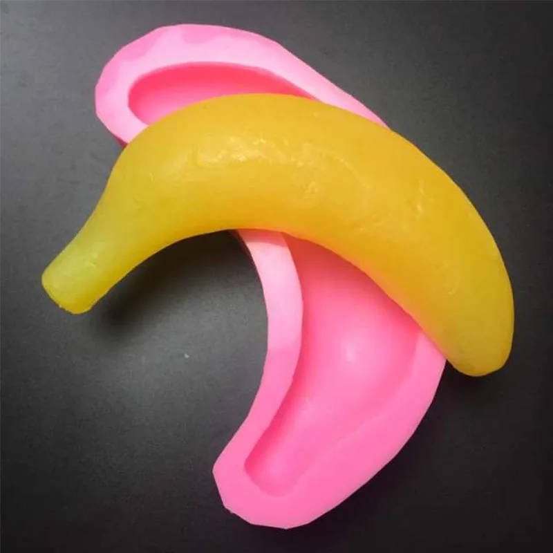 

Fruit Banana Mold Silicone Soap Fondant Candle Molds Sugar Craft Tools Chocolate Mould Moulds For Cakes Molds For Baking PRZY