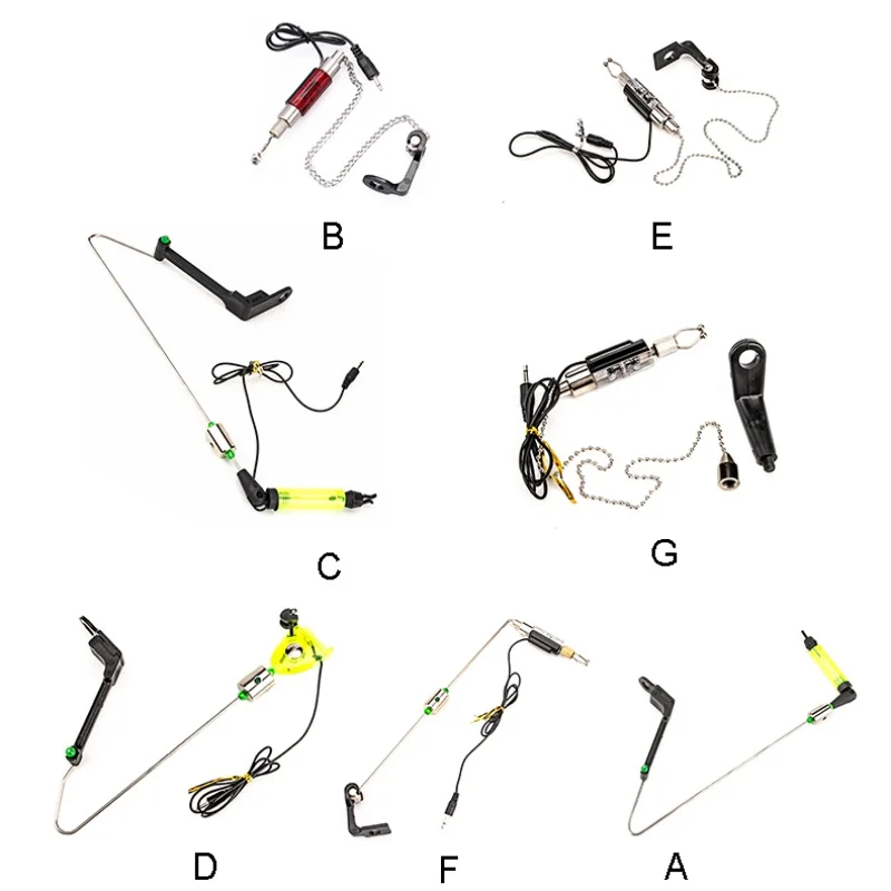 Новая наружная рыболовная сигнализация, железная рыболовная вешалка, свингер светодиодный световой индикатор, рыболовные снасти, инструменты
