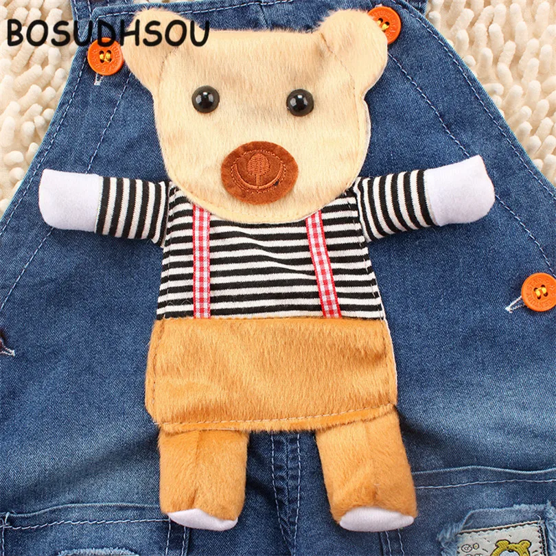 Bosudhsou yl-15 Детские комбинезоны для мальчиков и девочек комбинезон Roupas de Bebe Джинсовые комбинезоны детские костюмы Детская Костюмы