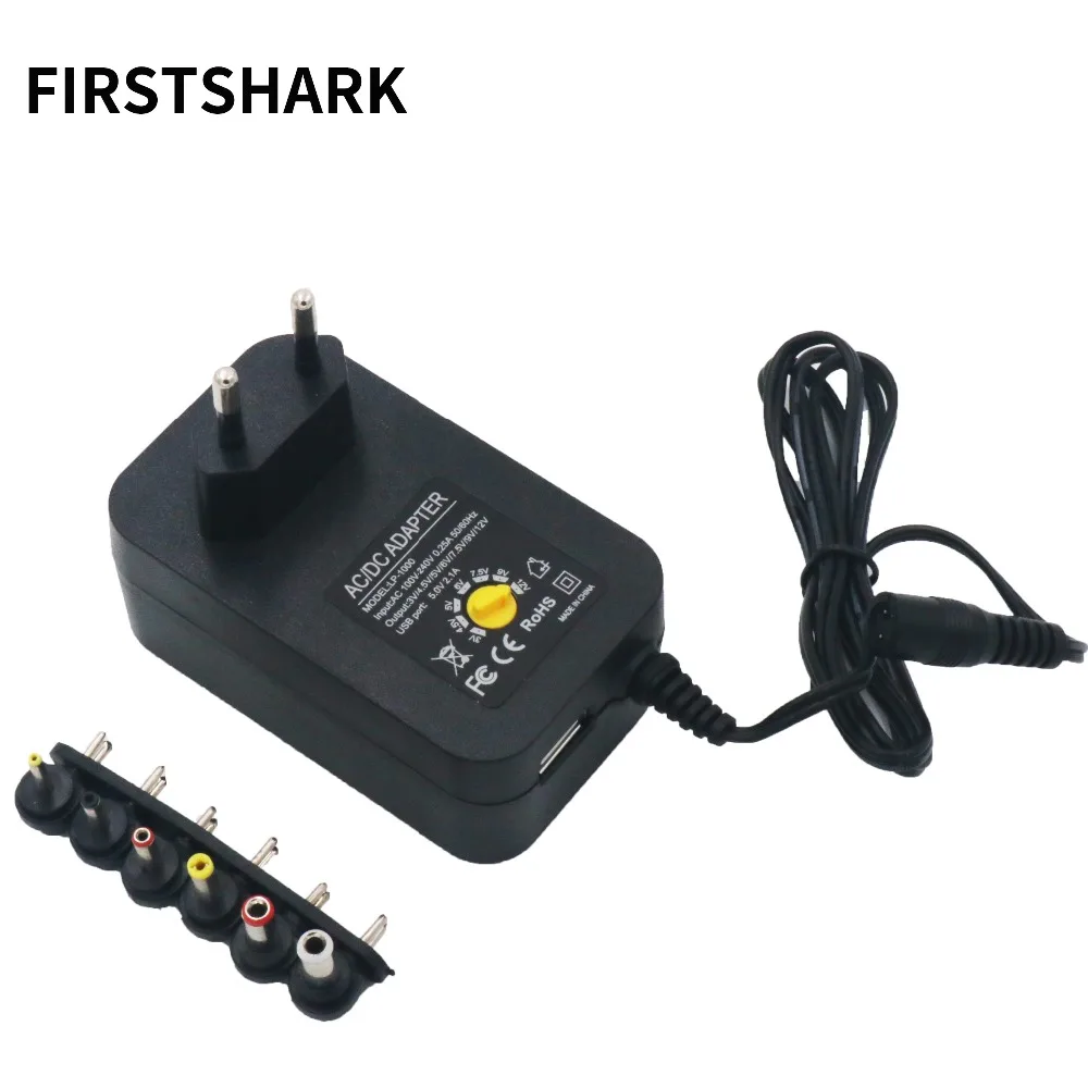 

3V 4.5V 5V 6V 7.5V 9V 12V 30W AC DC Adapter Adjustable Power Supply Adaptor Universal Charger For Led Strip Camera Mobile Phone