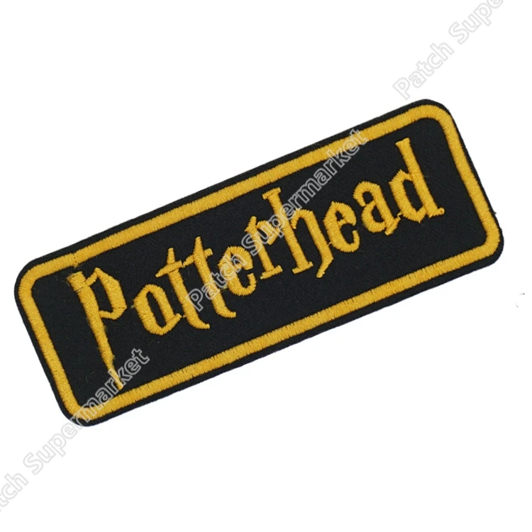

3.75" Potter Potterhead Fandom Pride patch Movie TV Series Costume Halloween cosplay Embroidered iron on badge TRANSFER
