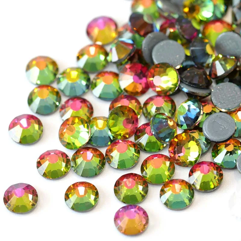 2028 SS3 SS30 AAAAA Rainbow Hot Fix Rhinestone Flatback Glass Crystals