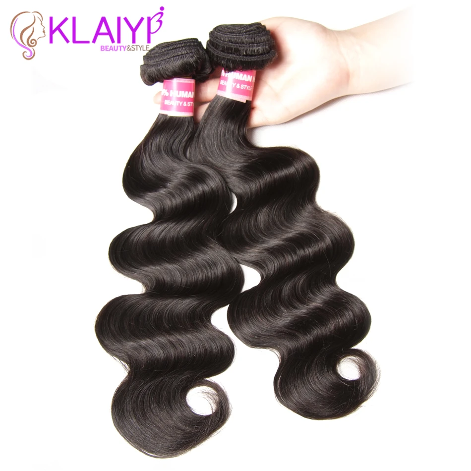 Klaiyi Продукты Волосы Малайзии объемная волна волос 8-30 Inch человеческих волос Weave Natural Цвет 3 Связки сделки завитые здоровые волосы