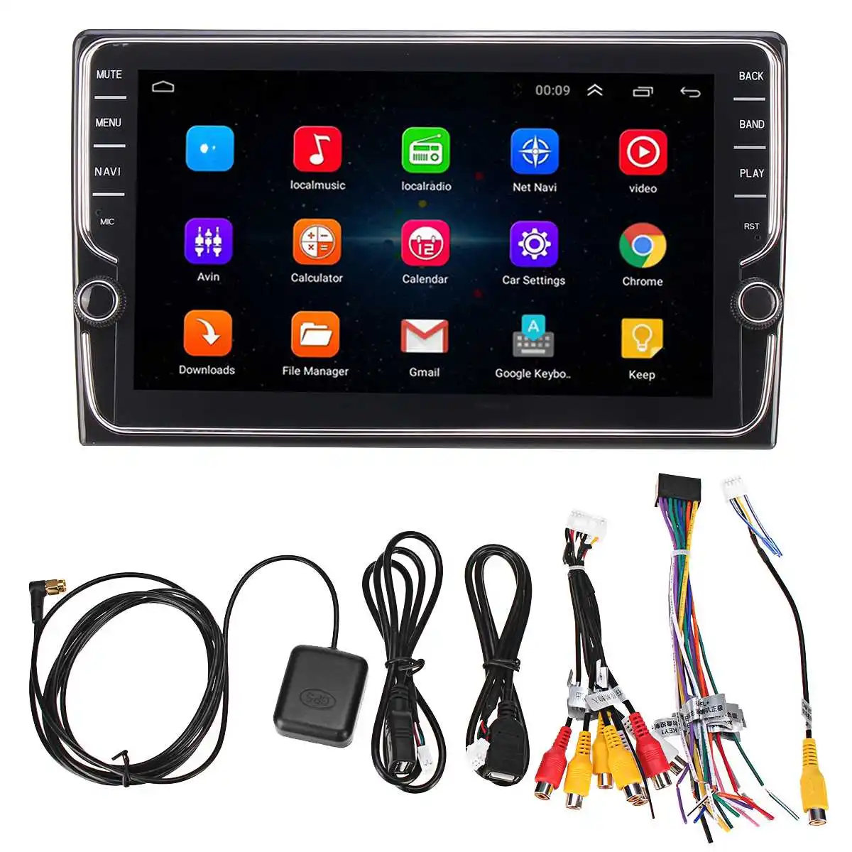 

For Android 8.1 Car Multimedia Player 9" ROM 16G/32G with Dual Knob bluetooth GPS Nav Quad Core Wifi Radio Player Stereo 2 Din