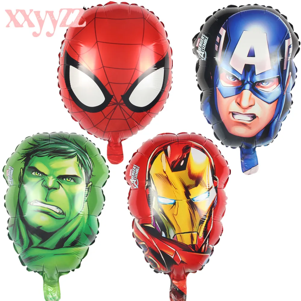 

XXYYZZ The Avengers Foil Balloons Super Hero Baby Toys Hulk Captain America Superman Batman Iron Man Spiderman Helium Balloon
