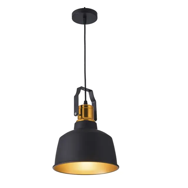 Us 21 14 38 Off Industrial Stye12w Aluminum Vintage Retro Ceiling Hanging Light Black Led Pendant Lamp For Dining Restaurant Bar Lighting In Ceiling