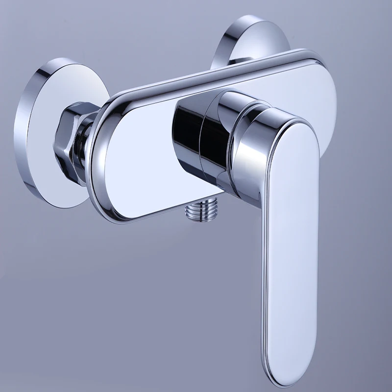 

TOOKOC Bathroom Chrome faucet wall mount tub spout faucet mixer water faucet Handle Cold and Hot Tap