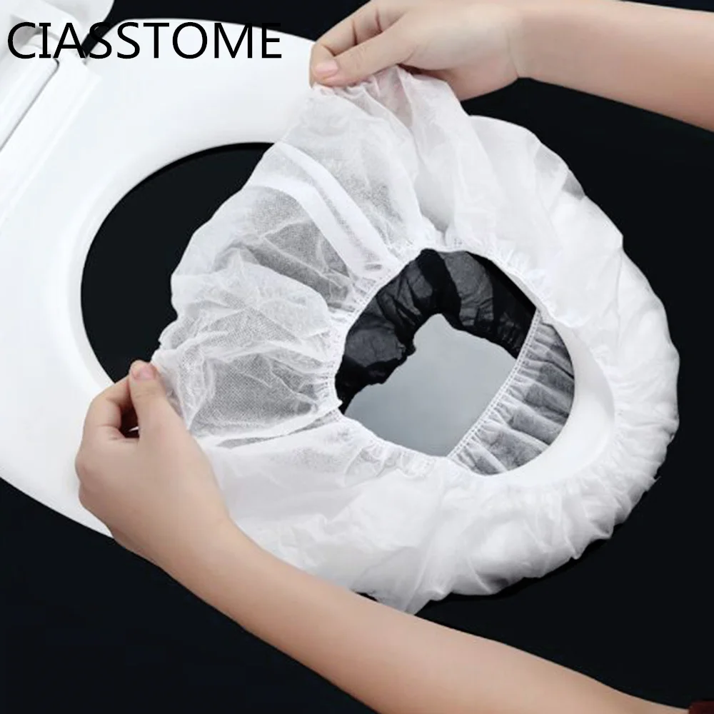 

5x waterproof toilet paper pad Travel Camping disposable toilet seat cover mat bathroom Elastic Non-woven Fabric Outdoor