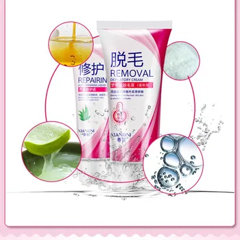 

Painless Depilatory Cream+Repair Fluid Set For Women&Men Legs Depilation Cream Removal Armpit Legs Hair Remove Cream New Arrival