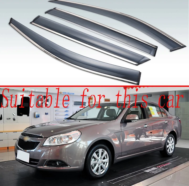 

For Chevrolet Epica lt 2007-2015 Plastic Exterior Visor Vent Shades Window Sun Rain Guard Deflector 4pcs