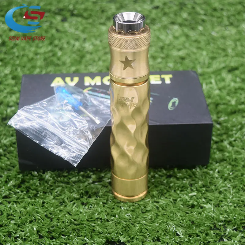 

AV Twistgyre AvidLyfe Mod kit Material brass 24MM Mechanical Mod 18650 Battery Mod Vape vs Kennedy Vindicator 25 mod kit
