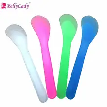 Пластиковая косметическая маска для ухода за кожей лица, крем для депиляции, смешивающий шпатель, аппликатор, инструмент, случайный цвет