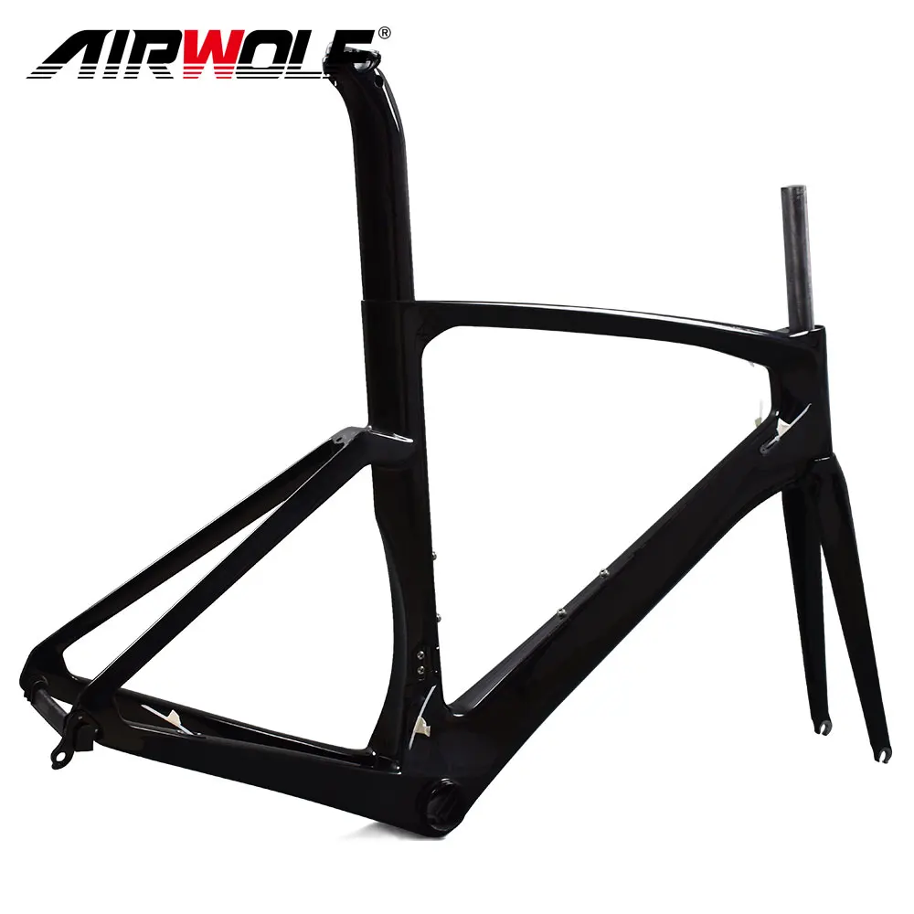 Perfect Newest OEM carbon road bike frame BB386 bottom bracket framework carbon 700c chinese cheap carbon frames road bike 2