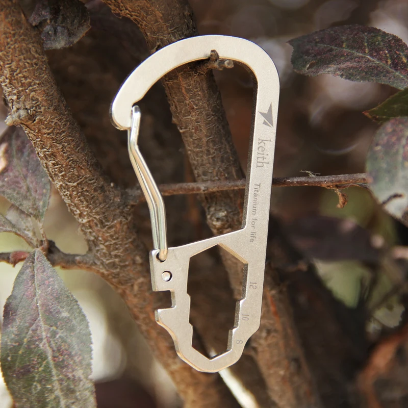 

Keith titanium hook multi-function camping outdoor high strength Titanium Carabiner Free Shipping Ti1101 Ti1102 Ti1103 Ti1104