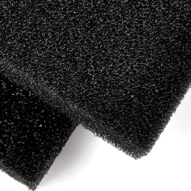 50cmx50cmx2cm Black Filtration Foam Aquarium Fish Tank Biochemical Filter Sponge Pad Skimmer Long Use Time Sponge Supply Tank