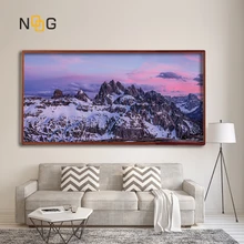 NOOG Snow Mountains Canvas Painting Modern Panoramic Landscape Posters and Print Wall Art Cuadro Decor For Living Room Bedroom