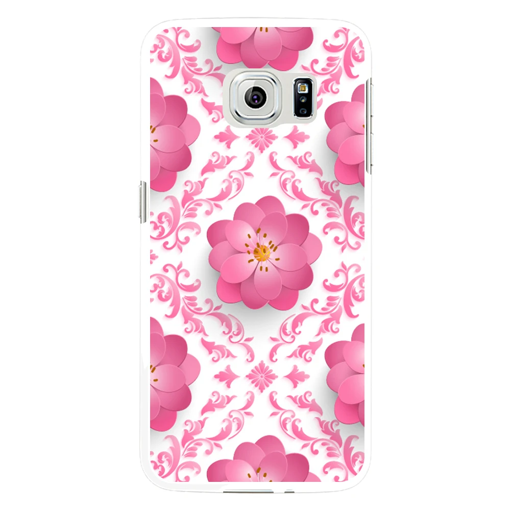 Сладкий розовый Цветочный принт чехол для Samsung Galaxy S5 S6|cover for samsung galaxy|case covercover |